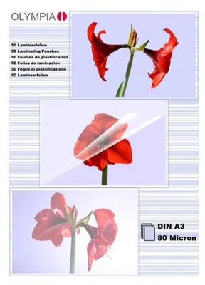 Obrázek produktu pro 25x 1-PACK laminovacích fólií A3, 303 x 426mm, 2x 75/80 mic, lesklé