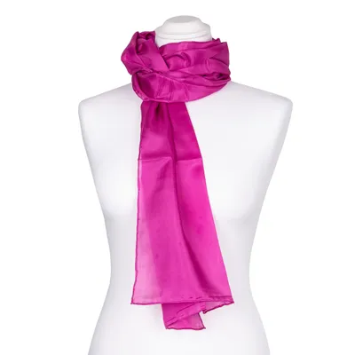 Produktbild von Seidenschal Halstuch Schal pink rosa Seide 180x45cm