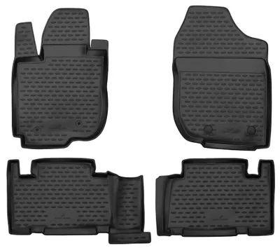 Produktbild von WALSER XTR Gummi Fussmatten Auto für Toyota RAV 4 3 (A3) 2010 - 2014, 100% passgenaue Auto Fußmatten, robuste Universal Fußmatte Auto, Gummimatten Auto, Auto Fussmatten Gummi
