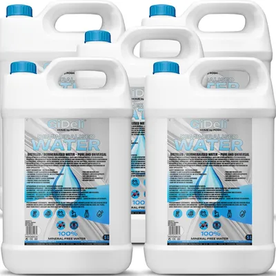 Produktbild von Demineralisiertes Destilliertes Wasser 25L Rein Bügeleisen KFZ Kalkfrei GiDeli
