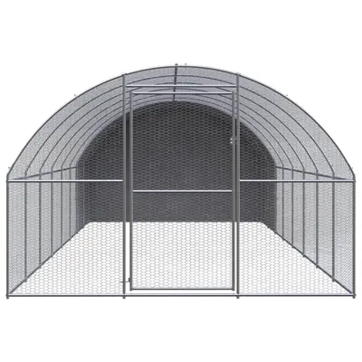 Immagine prodotto di Gabbia per Polli da Esterno 3x8x2 m in Acciaio Zincato