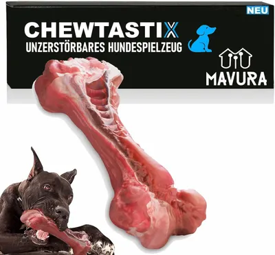 Image de CHEWTASTIX Brosse à dents pour chiens détartreur soins dentaires caoutchouc os à mâcher nettoyage mauvaise haleine os à mâcher
