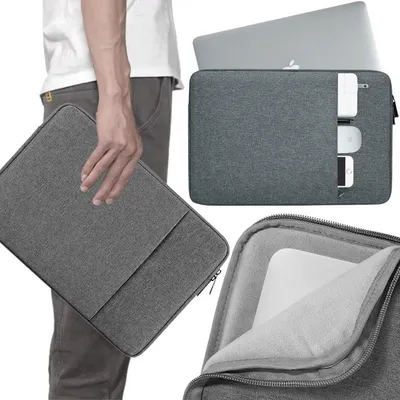 Immagine prodotto di Borsa Leggera Per Laptop 14-15,6 Borsa Grigia Con Scomparto Per Laptop Per Documenti Di Lavoro