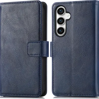 Zdjęcie produktu dla imoshion Luxe Bookcase dla Samsung Galaxy S23 FE - ciemnoniebieski