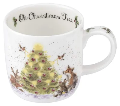 Weihnachtsbecher „Oh Christmas Tree“ 0,3 L, Knochenporzellan
