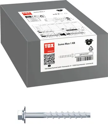 Produktbild von Betonschraube Schraubanker Tox Sumo Max 1 KB-U 10x240 mm verzinkt 25 Stück