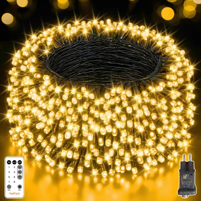 Lichtsnoer 30 m, warmweiß, 300 LEDs, Kupfer, 6 W, 220 V
