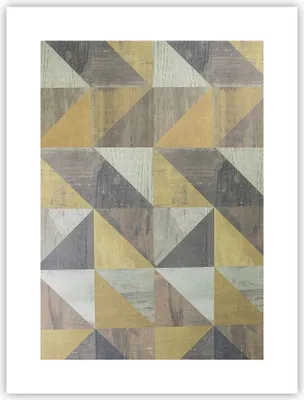 Produktbild von Poster - Poster ohne Rahmen - Abstraktion Geometrisch Dreiecke - 30x40 cm - Wand Bild - Wanddeko - Wandbilder - Kunstposter - Wandposter - Bilder - Kunstdruck - Wanddekoration - P2XPA30x40-4884