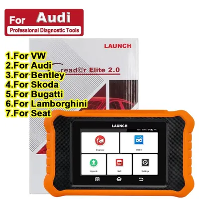 Immagine prodotto di Strumento di diagnostica OBD2 per Audi - Scanner per auto - Lettore di codici di errore - Tester ECU - Interfaccia di diagnostica