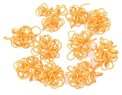 Produktbild von Rattanknöpfe, 10 Stück, 2 mm, orange