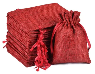 Productafbeelding van Wijnrode zakjes om te vullen, 30 stuks, 10,5 x 15,5 cm