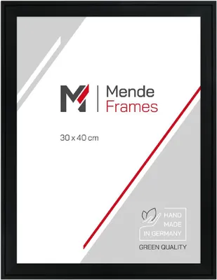 Produktbild von MendeFrames H120 Schwarz 20x25 cm Fotorahmen aus Holz mit Antireflexglas