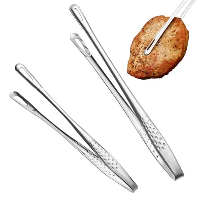 Productafbeelding van Set van Grill- en Keukentangen (24/28 cm) - 2-delig voor Grillen, Koken en Bakken