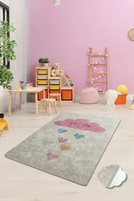 Produktbild von Conceptum Hypnose, Baby- Baby Cloud CHL, Bunt, Teppich, 140 x 190 cm, 100% Samtstoff
