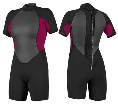 Produktbild von O'NEILL WMS REACTOR-2 Neoprenanzug 2mm Damen Shorty Wetsuit Backzip punkpink - Größe: 16