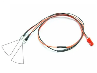 Produktbild von Pichler 2x LED Licht Kabel Farbe Weiss