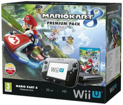 Produktbild von Nintendo Mario Kart 8 Wii U Premium Pack, Wii U, IBM PowerPC, AMD Radeon, SD, 32 GB, 32 GB