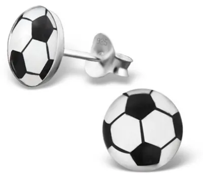 Produktbild von Kinderohrstecker Silber Ohrringe Fußball