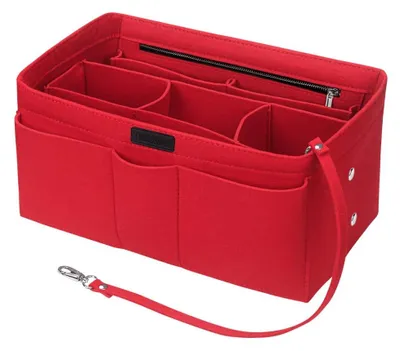 Image de Omgoods - Organisateur de sac en feutre pour le modèle Speedy 35, couleur rouge