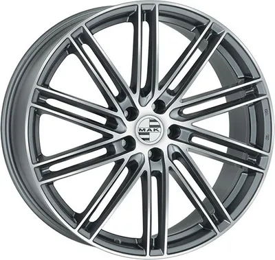 Produktbild von Alufelge Mak Leipzig 9.5X21 5X130 Et 60 Gun Met-Mirror Face