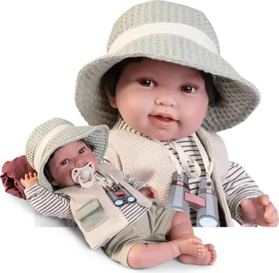 Image de Antonio Juan 33363 PIPO HAIR - poupée réaliste bébé avec corps souple en tissu - 42 cm