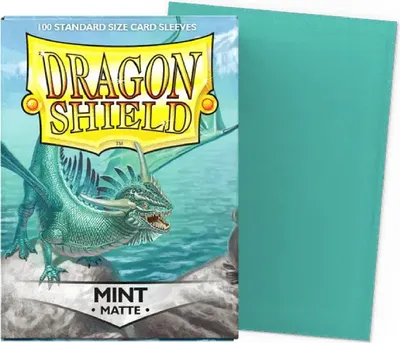 Produktbild von Dragon Shield Standard Size Matte Sleeves - Mint (100 Sleeves)