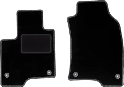 Immagine prodotto di Wielganizator tappetini auto velours anteriori adatto per Fiat Panda III (2012-, hatchback) neri, set 2 pz, con fissaggi