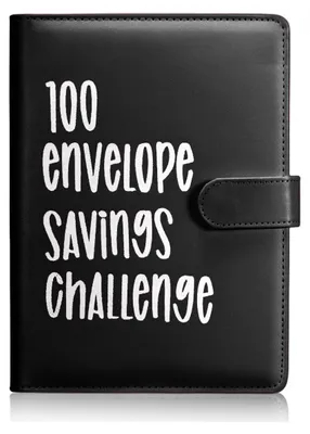 Produktbild von 100 Umschlag Challenge Binder, Einfache und unterhaltsame Möglichkeit, 5.050 $ zu sparen, Budget Binder Spar-Challenge-Buch, Spar-Challenges Budget Buch Binder