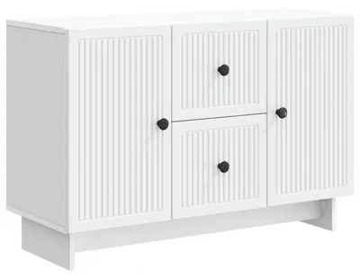 Produktbild von vidaXL Sideboard mit Schubladen Weiß 89 x 34,5 x 60 cm Holzwerkstoff