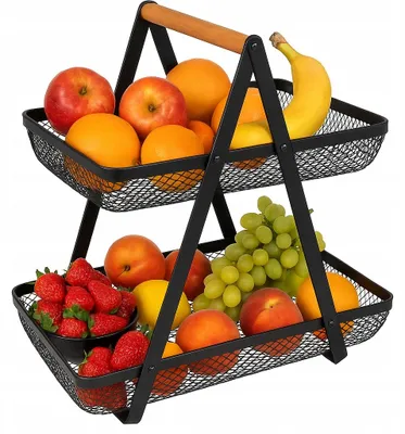 Produktbild von Brunbeste 3410 2-stufiger Obstkorb Metall Schwarz