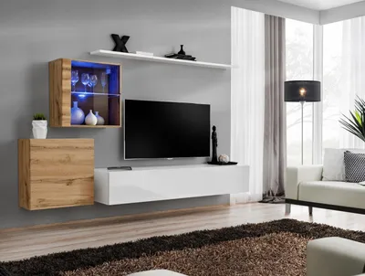 Produktbild von Design Luxus Wohnwand Regal Wand Schrank Vitrine Regale Wohn Zimmer Einrichtung