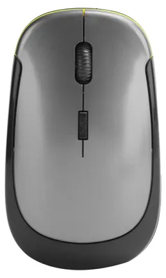 Image de Souris sans fil 2,4 GHz à capteur optique réglable avec récepteur USB – Accessoires pour ordinateur portable – 1 600 dpi – Gris argenté