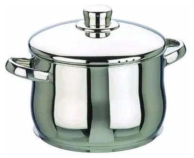 Kochtopf mit Deckel, 20 cm, 4,5 l, Edelstahl, Induktion