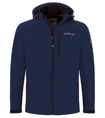 Produktbild von Spitsbergen Norway Herren Softshell-Jacke Regen-Jacke Plus+ Softshell Jacket Navy, Größe:M