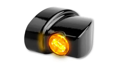 Image de HeinzBikes NANO Series Winglets clignotants LED arrière, tous les modèles H-D 1993-2020, noir
