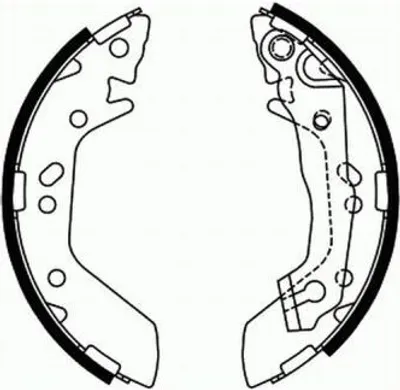 Produktbild von ABE Bremsbackensatz Trommelbremse Hinten für HYUNDAI i10 (PA) C00518ABE