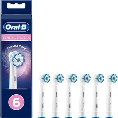 Produktbild von Oral-B Sensitive Clean 80339551, 6 Stück(e), Weiß, Ungarn, Oral-B, 33,3 g, 33 mm