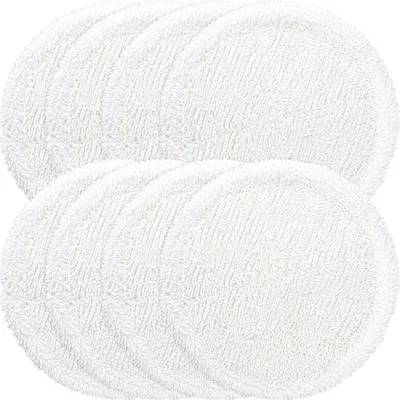 Mikrofasertücher für Wischmopp, 16 cm, 8 Stück, weiß