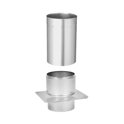 Produktbild von Schornsteinkopfverlängerung Ø 110 mm Edelstahl 330 mm – Kaminerhöhung, einwandig