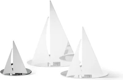 Produktbild von Regatta Teelichthalter S aus poliertem Edelstahl, maritim