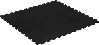Produktbild von vidaXL Gummi-Bodenfliese Schwarz 12 mm 100x100 cm