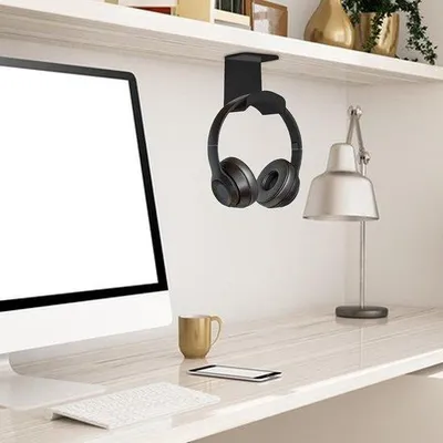 Productafbeelding van Houder voor hoofdtelefoon, hoofdtelefoonhaak, kleefhaak