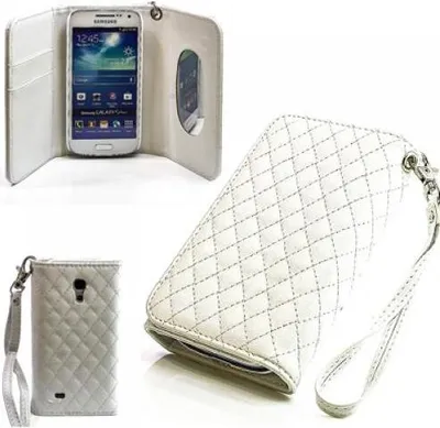 Produktbild von Samsung Galaxy S4 mini (i9190) (i9195) Booksytle Handtasche Mirror Weiss