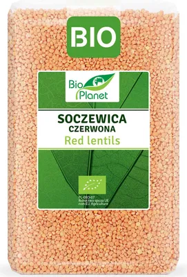 SOCZEWICA CZERWONA BIO 2 kg - BIO PLANET
