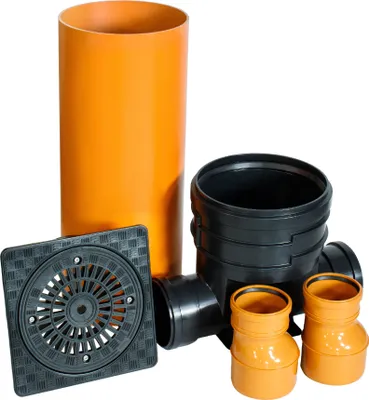 Produktbild von ScarMaxx Schachtsystem Set DN315, Breite 85cm, 2xDN125, 2x Reduzierung 160/125
