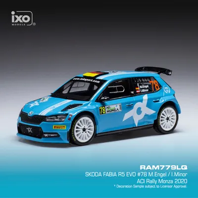 Obrázok produktu pre SKODA Fabia R5 EVO #78 Rally Monza 2020, IXORAM779, mierka 1/43, IXOMODELS
