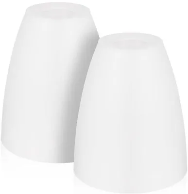 Zdjęcie produktu dla Zestaw 2 małych kloszy lamp - Przezroczyste szklane klosze do lamp stołowych, idealne do nowoczesnych wnętrz