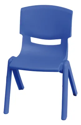 Produktbild von Kinderstuhl aus Kunststoff in Sitzhöhe  24, 30 oder 34 cm , Farbe:blau, Sitzhöhe in cm:24 cm