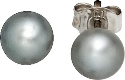 Produktbild von JOBO Ohrstecker 925 Sterling Silber rhodiniert 2 Süßwasser Perlen Ohrringe