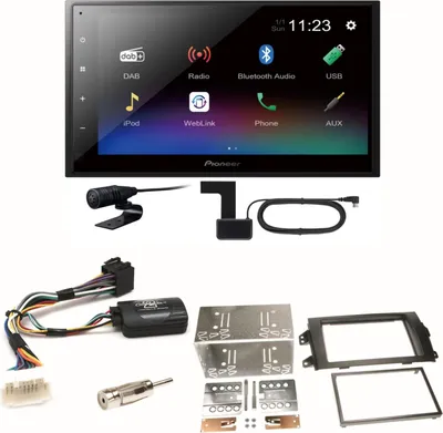 Produktbild von Pioneer DMH-A340DAB Digitalradio Bluetooth Einbauset für Suzuki SX4 Fiat Sedici
